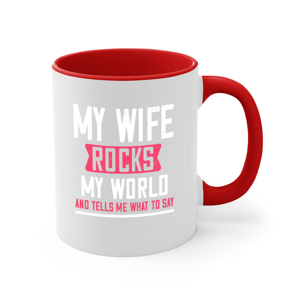 my wife rocks my world 26#- grandpa-Mug / Coffee Cup