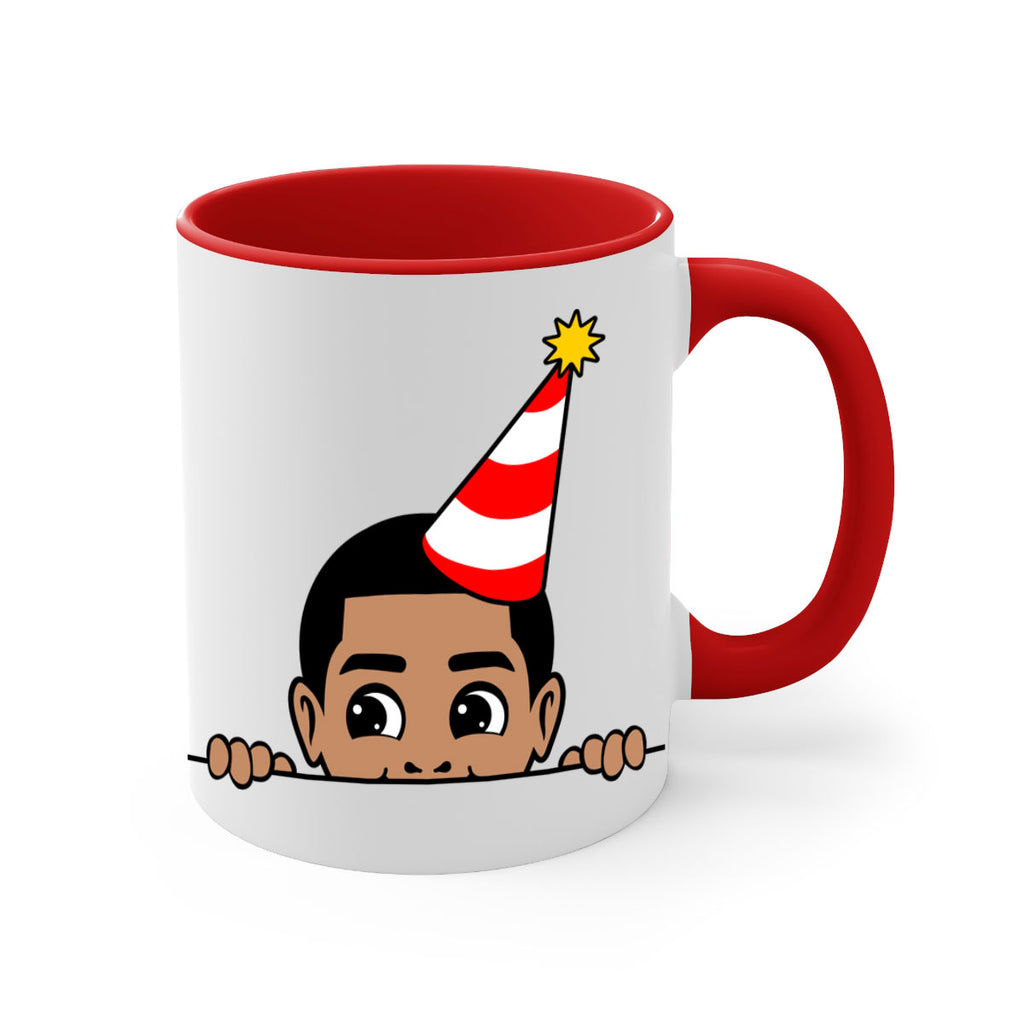 peekaboo afro birthday boy 21#- Black men - Boys-Mug / Coffee Cup