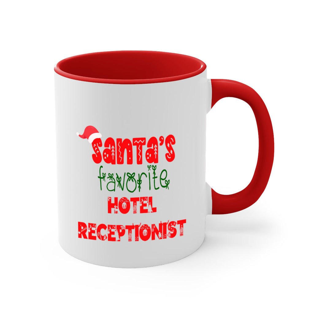 santas favorite hotel receptionist style 877#- christmas-Mug / Coffee Cup