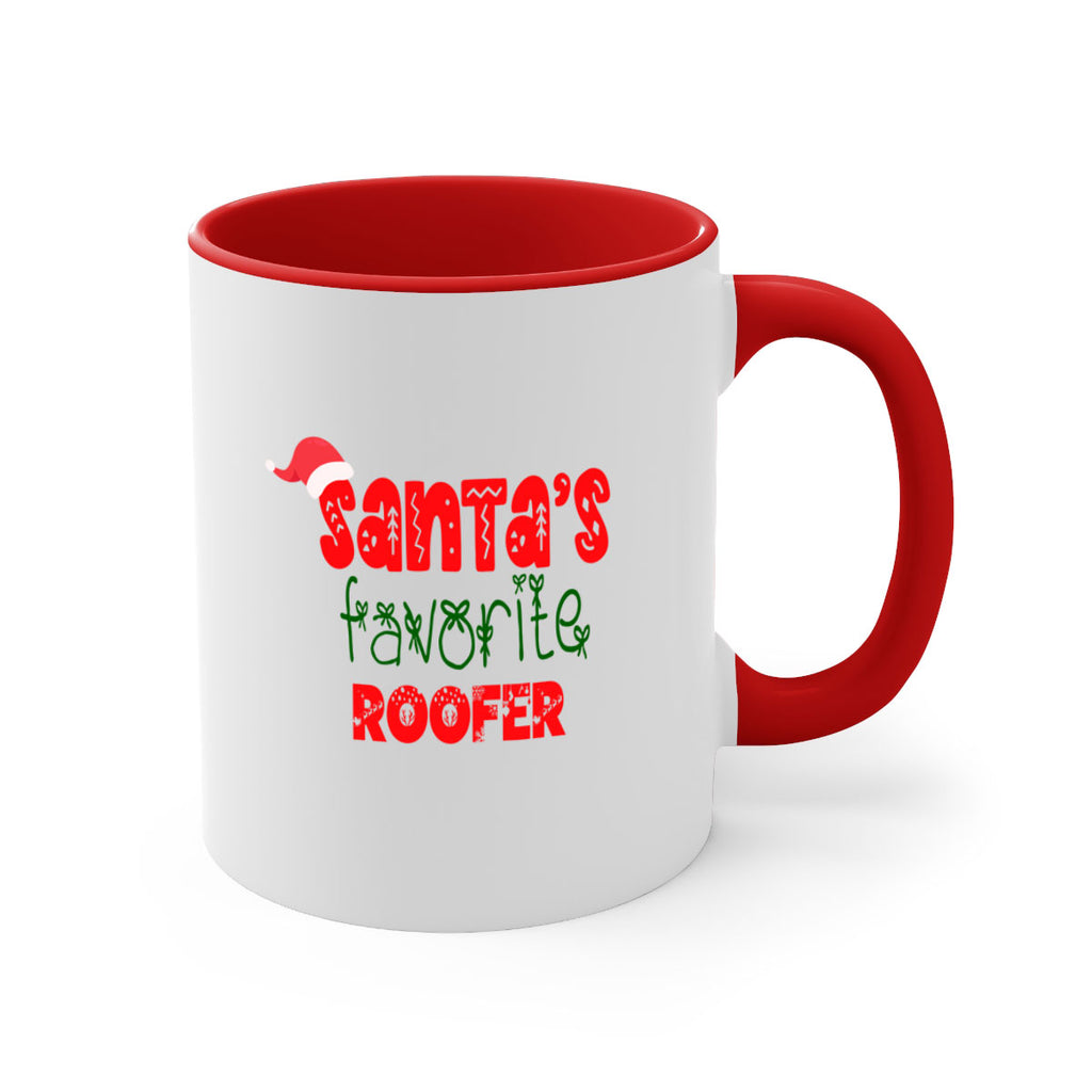 santas favorite roofer style 1065#- christmas-Mug / Coffee Cup