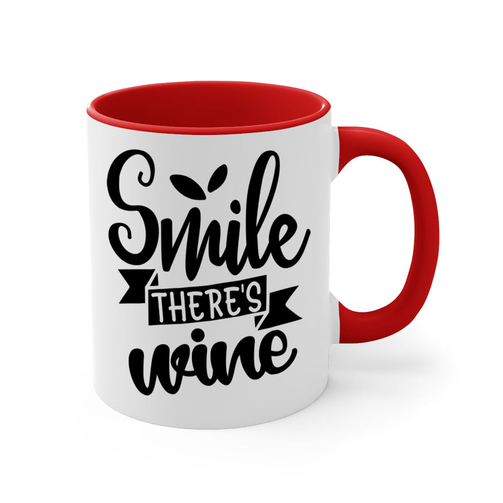 smile theres wine 157#- wine-Mug / Coffee Cup