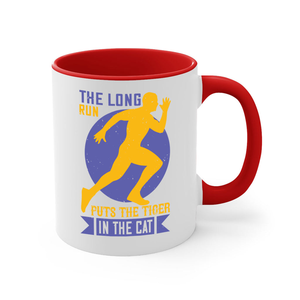 the long run puts the tiger in the cat 15#- running-Mug / Coffee Cup
