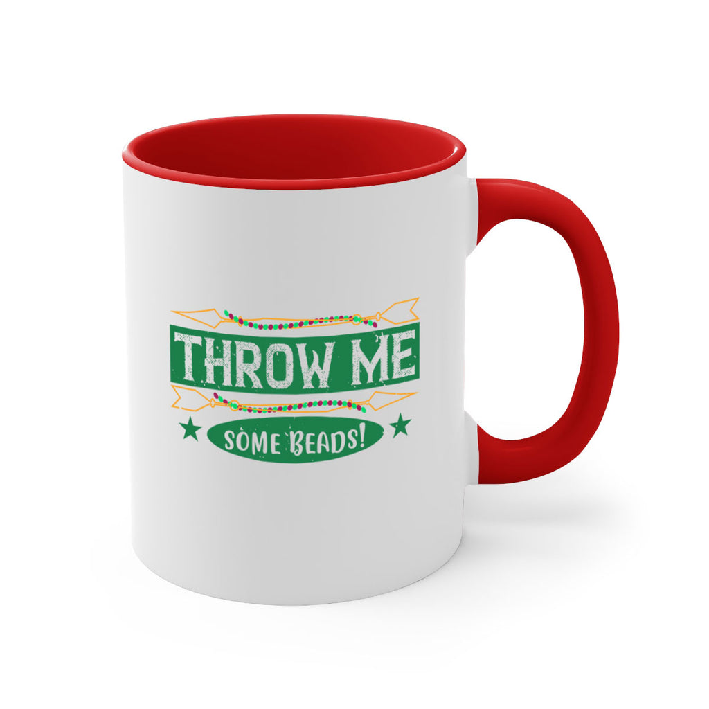 throw me some beads 34#- mardi gras-Mug / Coffee Cup