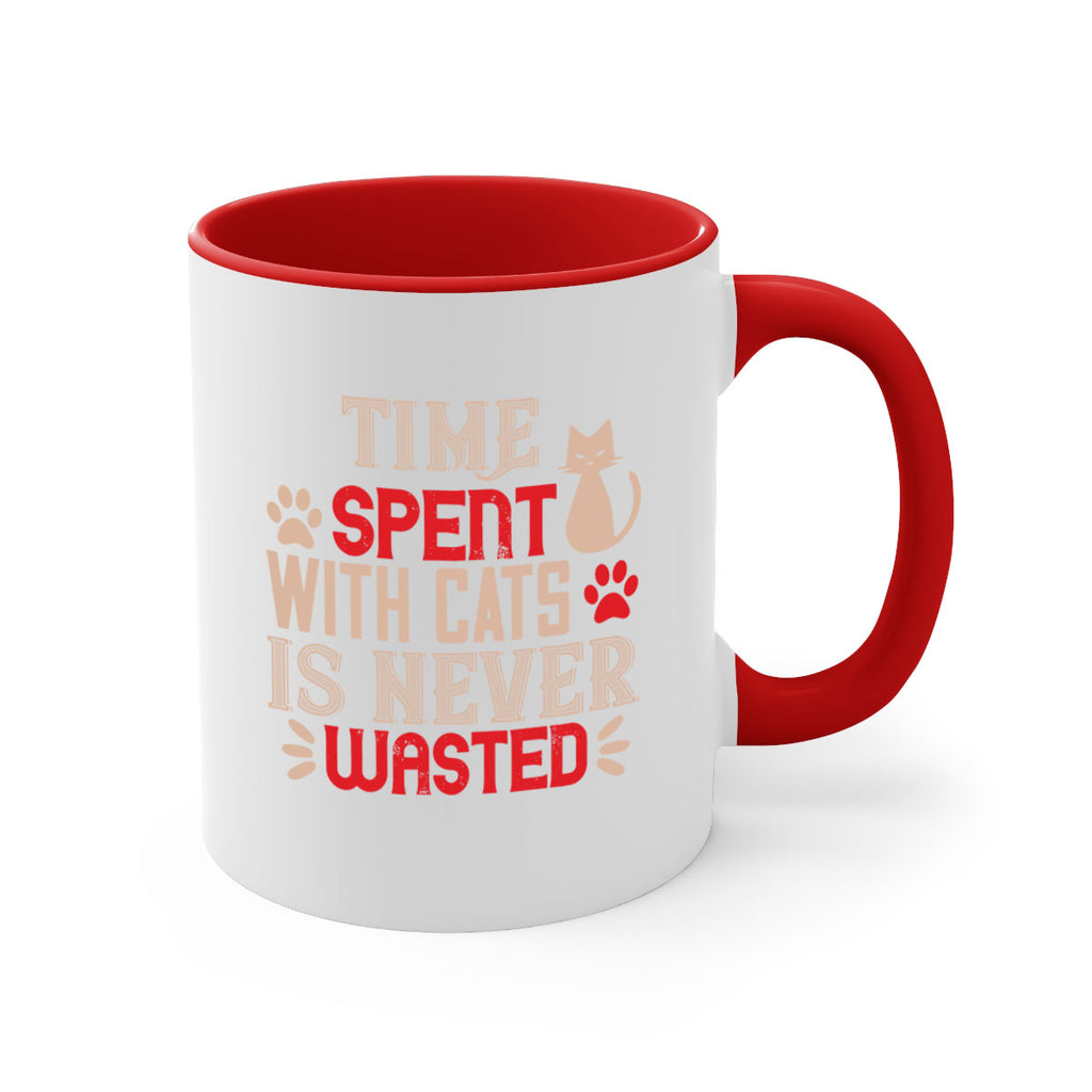 time spend with cat is never wasted Style 121#- cat-Mug / Coffee Cup