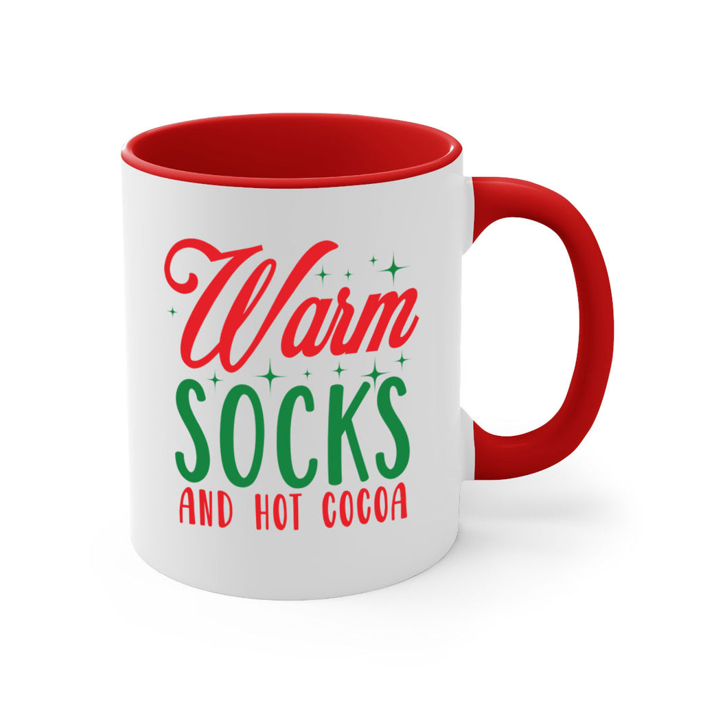 warm socks and hot cocoa style 1226#- christmas-Mug / Coffee Cup