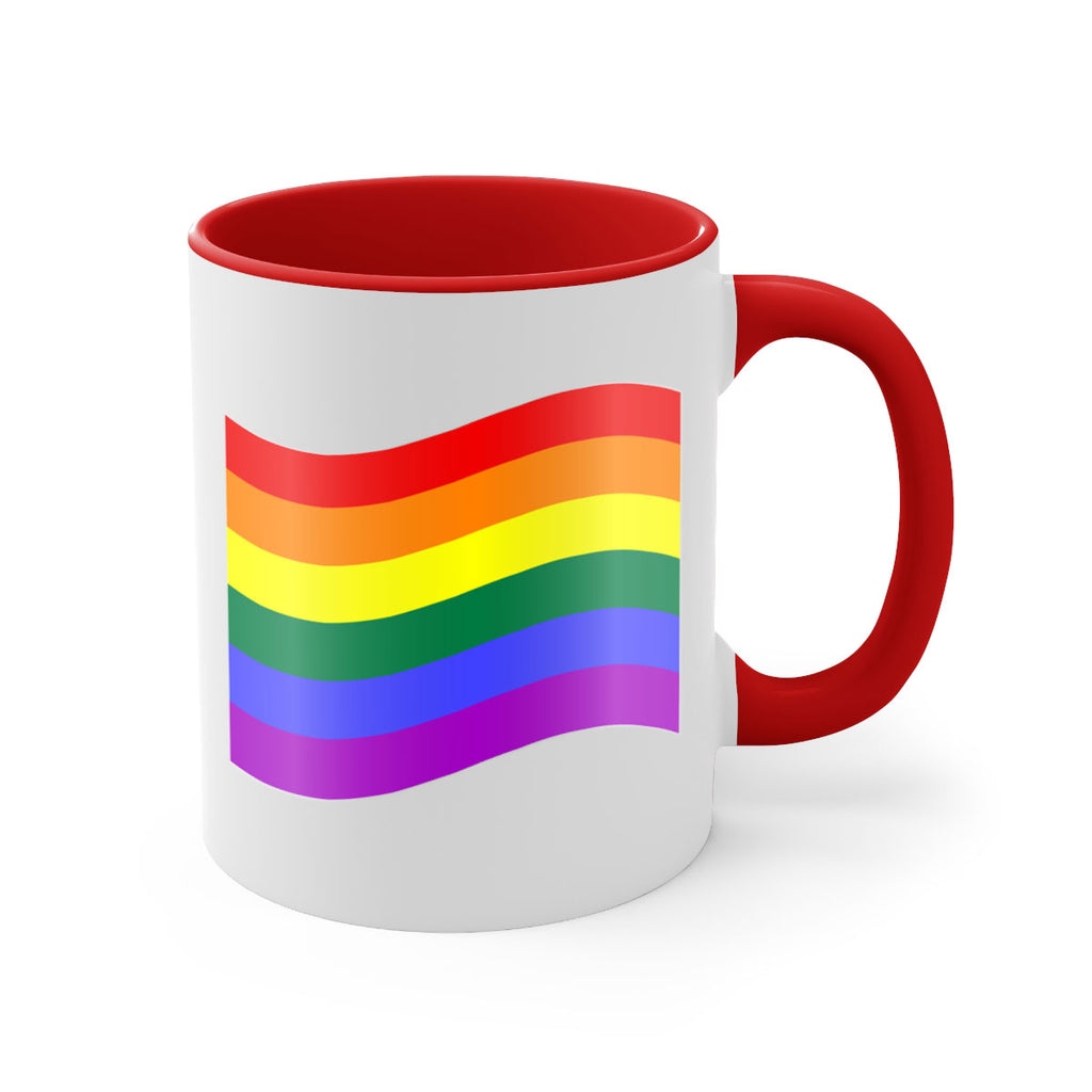 wavy rainbow flag 1#- lgbt-Mug / Coffee Cup