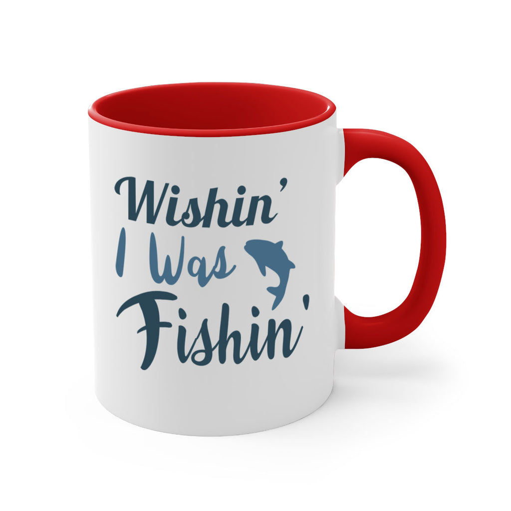 wishin i was fishin 13#- fishing-Mug / Coffee Cup
