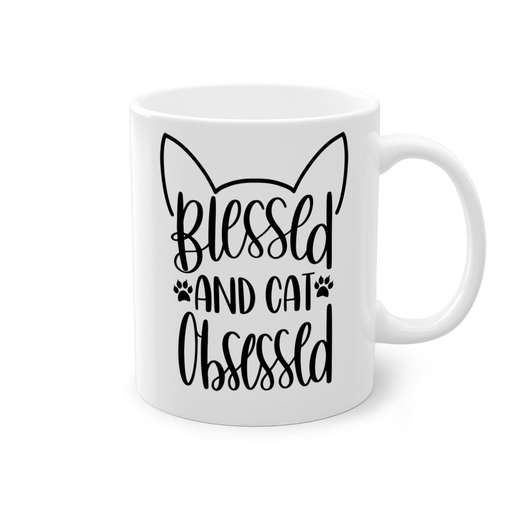 Blessed And Cat Obsessed Style 79#- cat-Mug / Coffee Cup