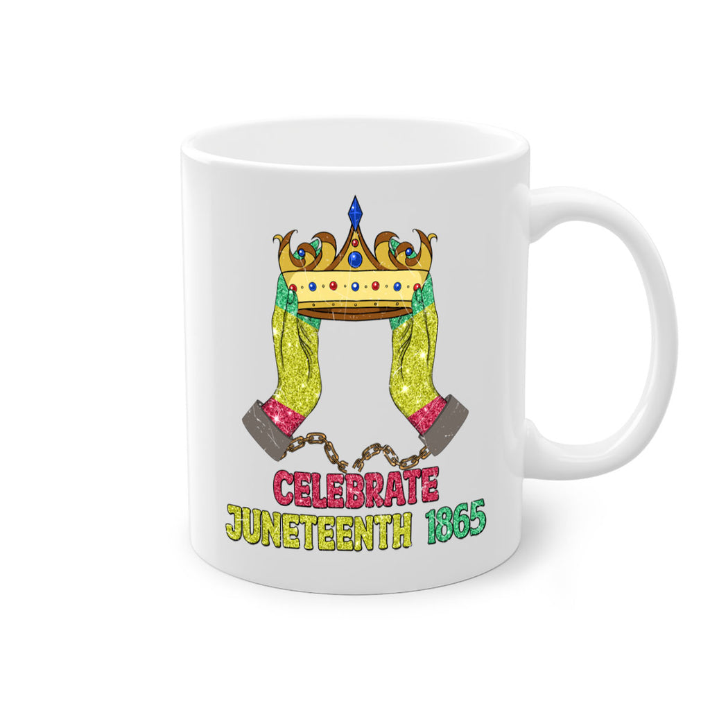 Celebrate Juneteenth 1865 Crown Designs 2#- juneteenth-Mug / Coffee Cup