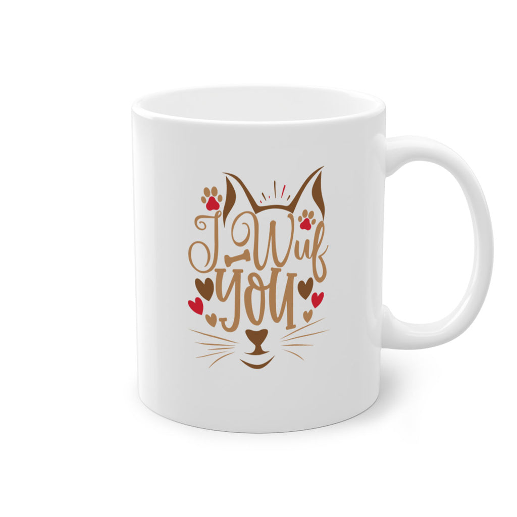 I Wuf You Style 16#- cat-Mug / Coffee Cup
