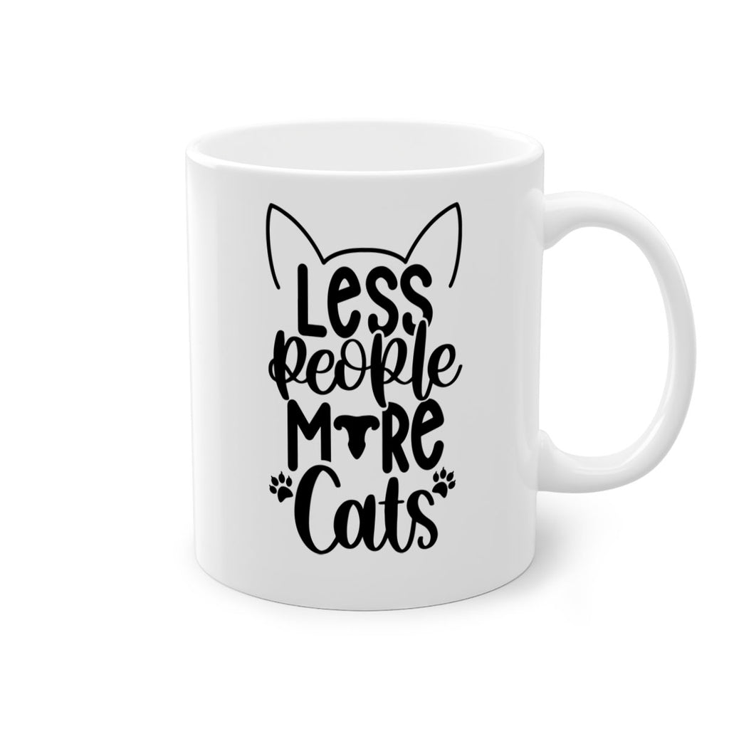 Less People More Cats Style 97#- cat-Mug / Coffee Cup