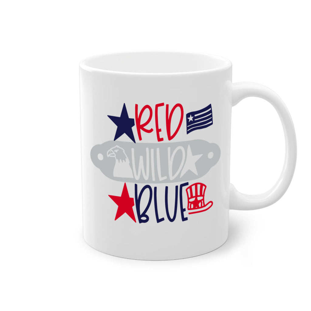 Red Wild Blue Style 171#- 4th Of July-Mug / Coffee Cup