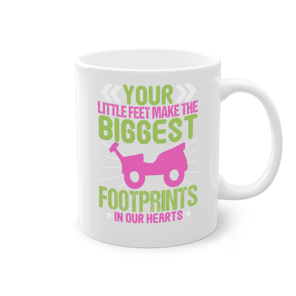 Your Litle feet me foot prints in our hearts Style 158#- baby2-Mug / Coffee Cup