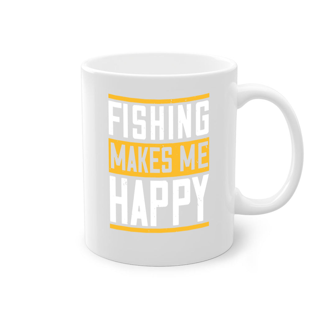 be happy and go for fishing 267#- fishing-Mug / Coffee Cup