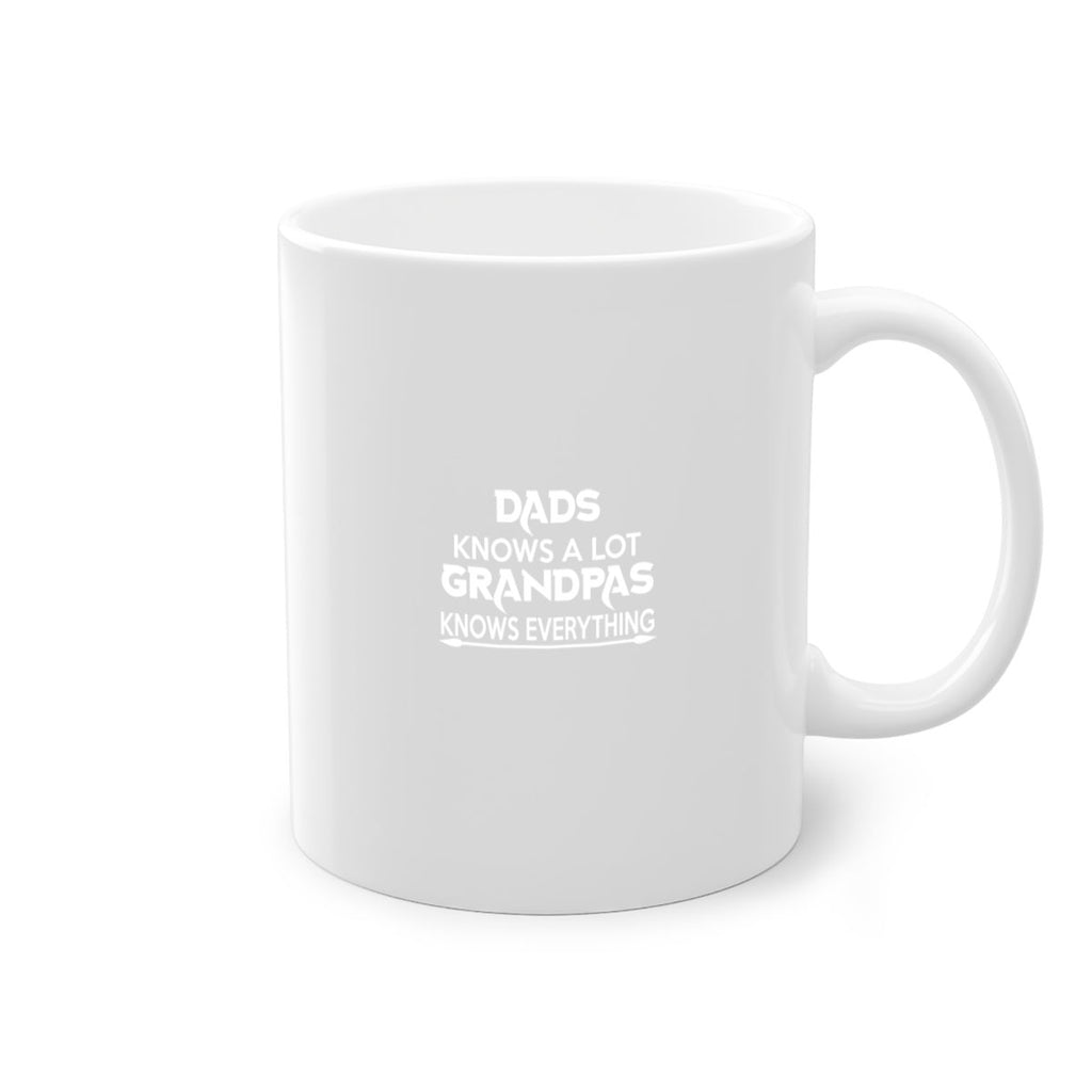 dads knows a lot grandpas knows everythingj 16#- dad-Mug / Coffee Cup