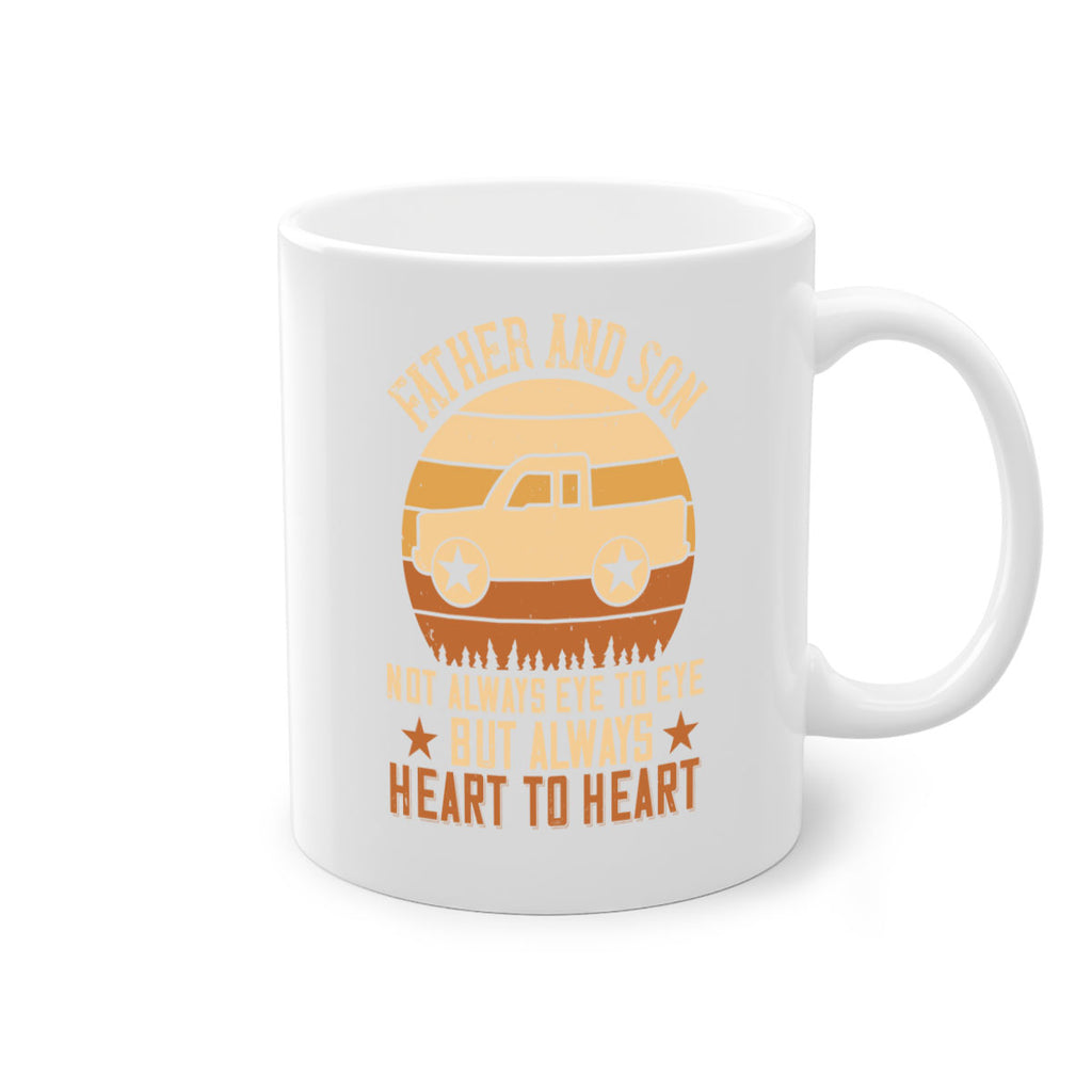 father and son not always eye to eye but always heart to heart Style 2#- truck driver-Mug / Coffee Cup