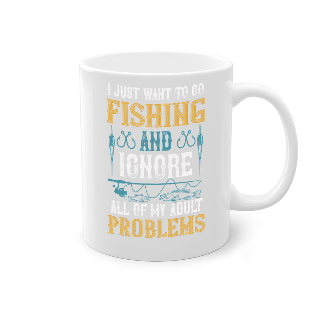 i just want to go fishing and ignore all of my adult 108#- fishing-Mug / Coffee Cup