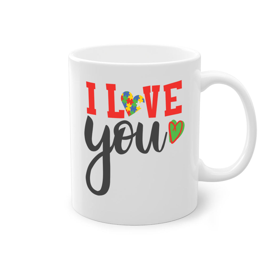 i love you Style 23#- autism-Mug / Coffee Cup