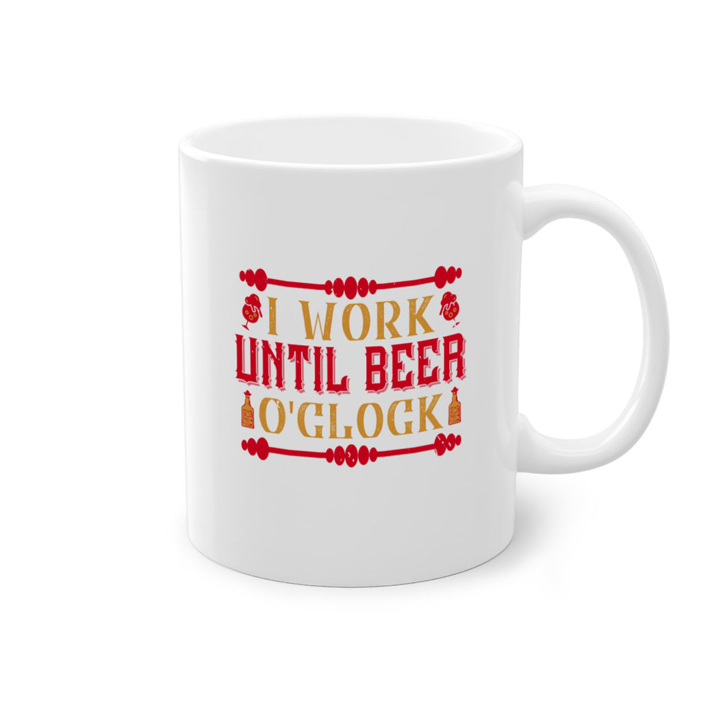 i work until beer oclock 41#- drinking-Mug / Coffee Cup