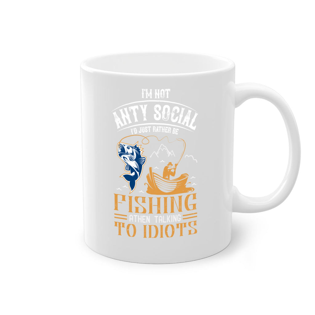 im not anty social 85#- fishing-Mug / Coffee Cup