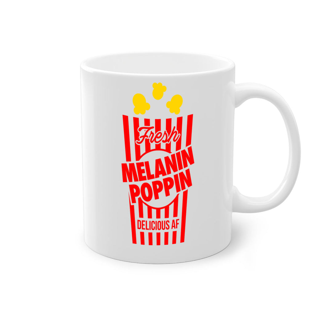 melanin poppin popcorn 86#- black words - phrases-Mug / Coffee Cup