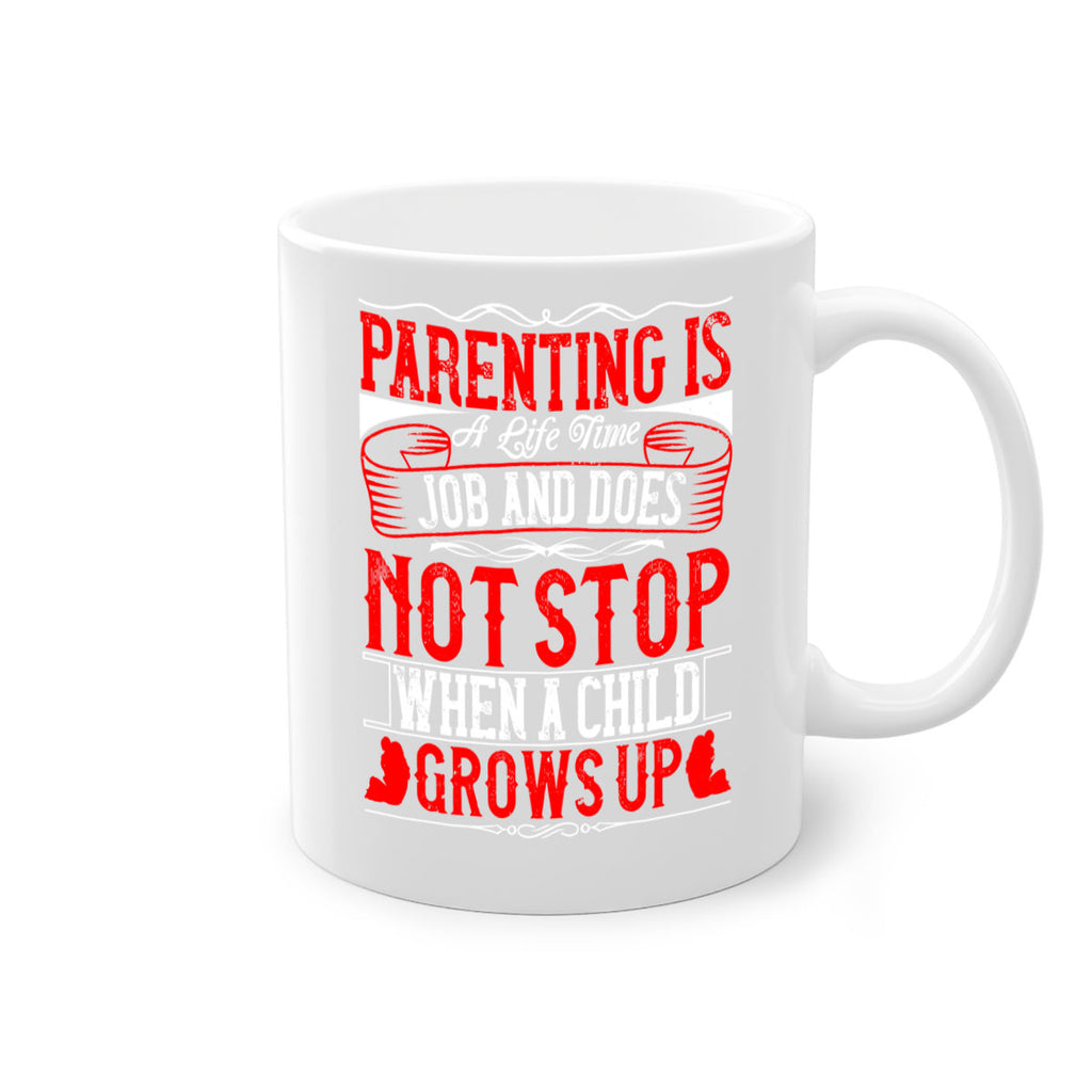 parenting is a life time job and does not stop when a child grows up 29#- parents day-Mug / Coffee Cup