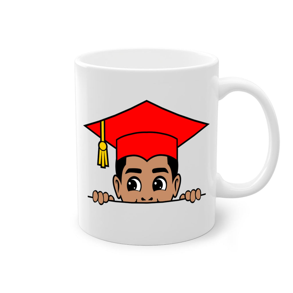 peekaboo afro puffs grad boy 20#- Black men - Boys-Mug / Coffee Cup