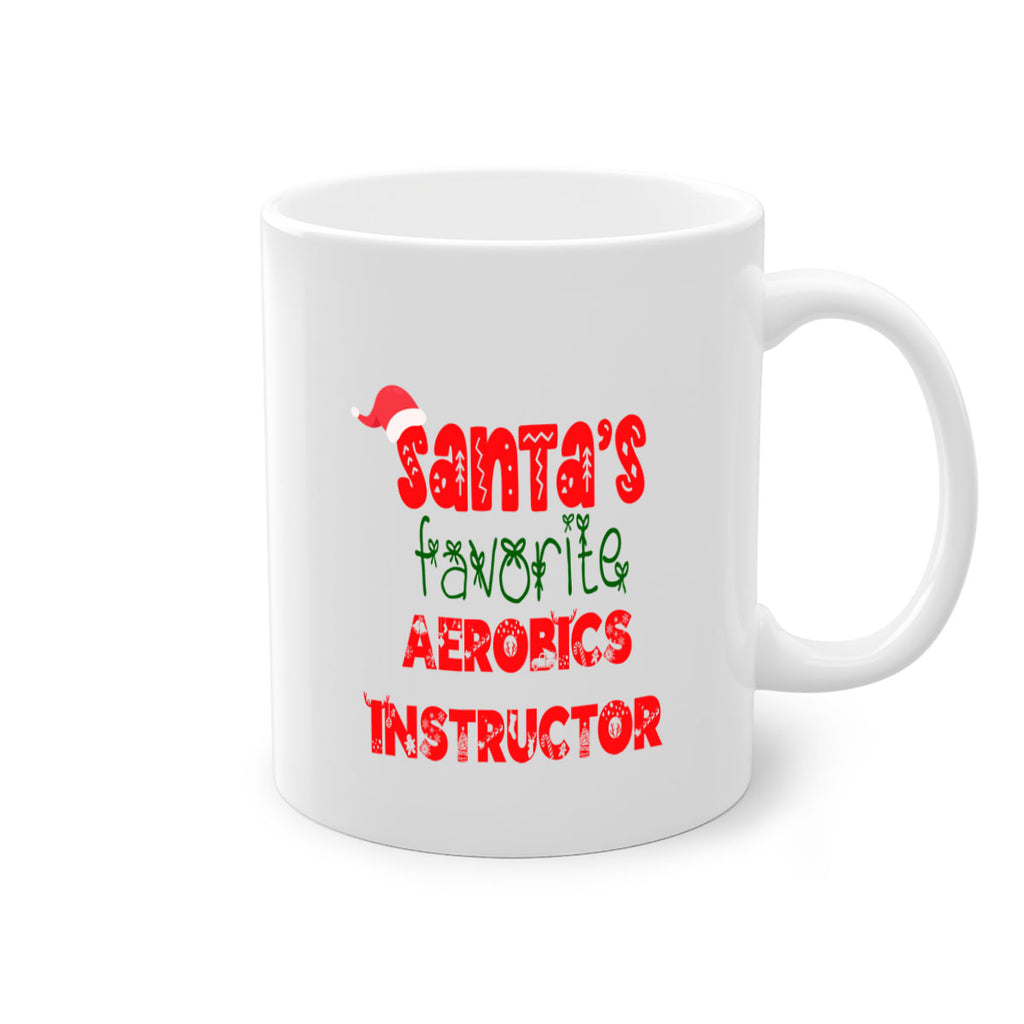 santas favorite aerobics instructor style 628#- christmas-Mug / Coffee Cup