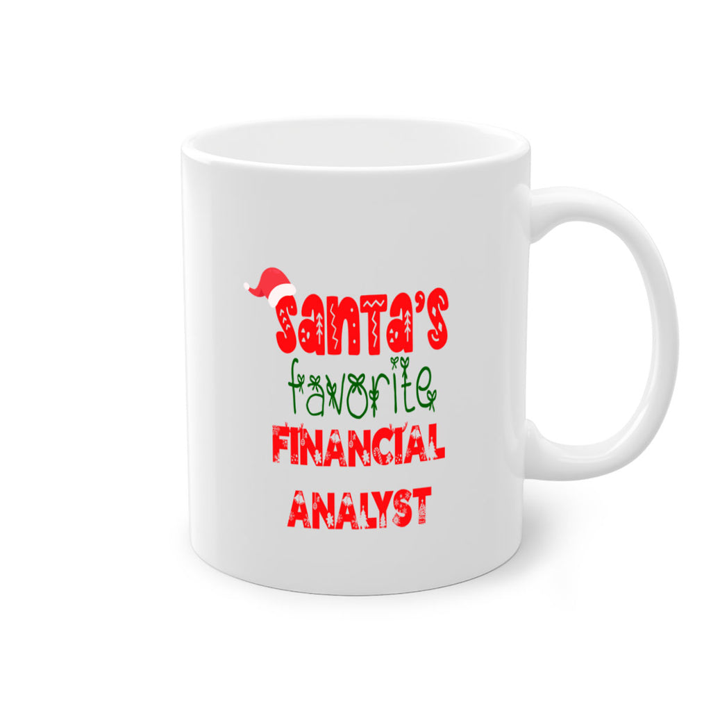 santas favorite financial analyst style 817#- christmas-Mug / Coffee Cup