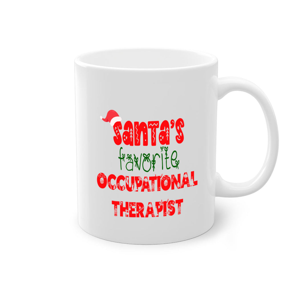 santas favorite occupational therapist style 983#- christmas-Mug / Coffee Cup