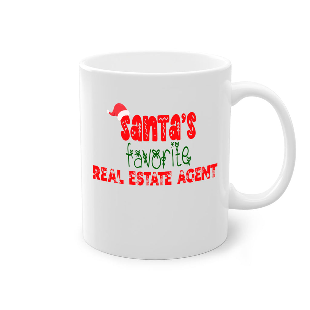 santas favorite real estate agent style 1055#- christmas-Mug / Coffee Cup