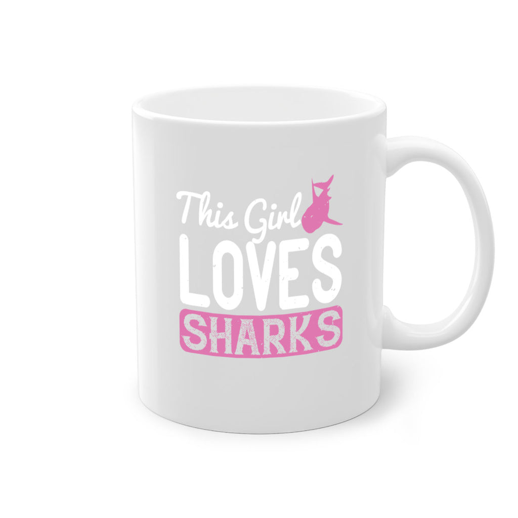 this girl loves sharks Style 12#- Shark-Fish-Mug / Coffee Cup