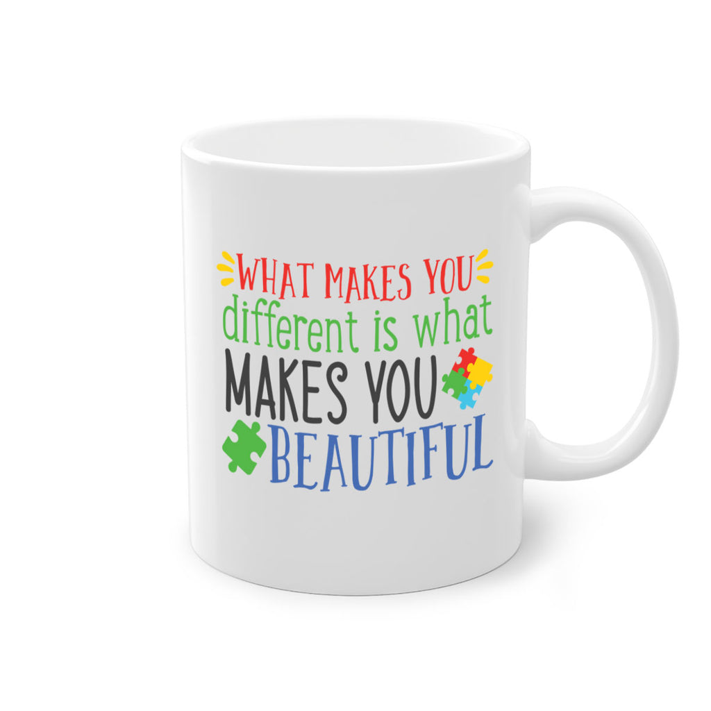 what makes you different is what makes you beautiful Style 3#- autism-Mug / Coffee Cup