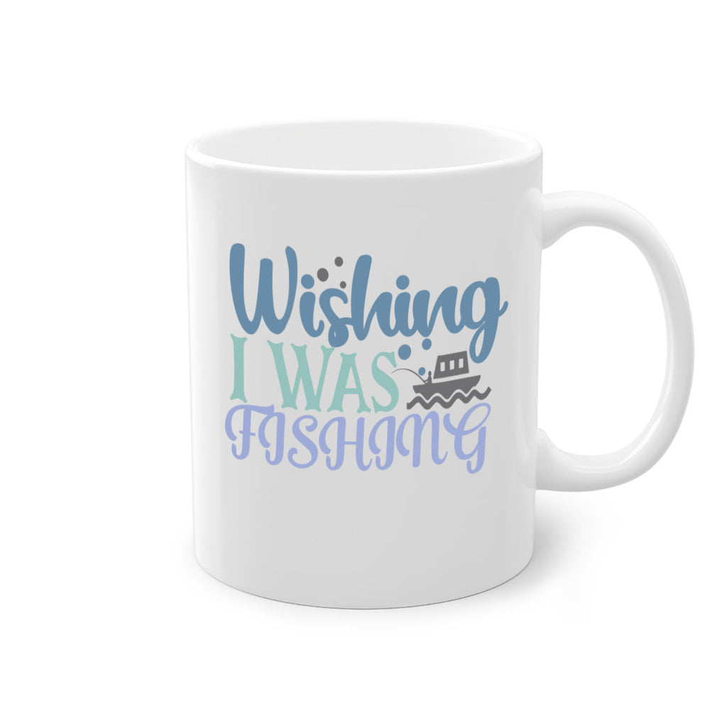 wishing i was fishing 190#- fishing-Mug / Coffee Cup