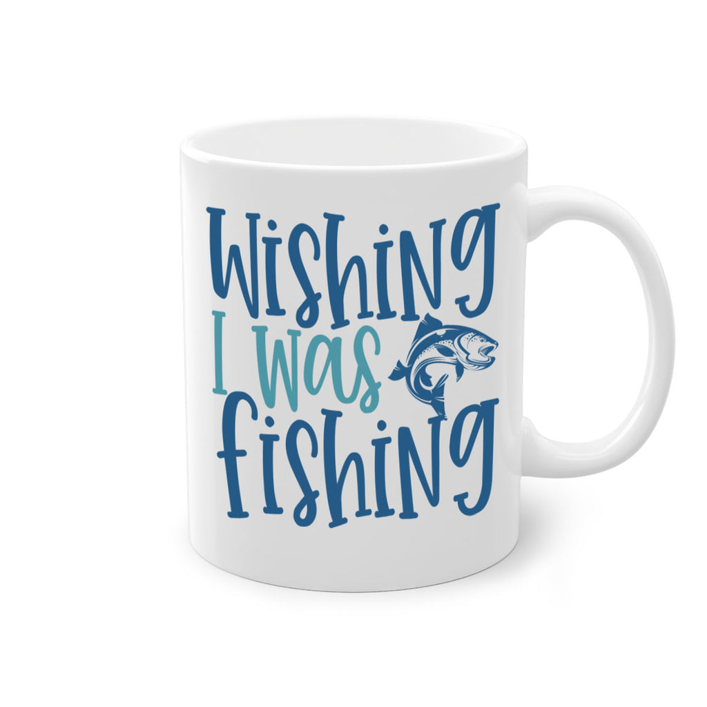 wishing i was fishing 191#- fishing-Mug / Coffee Cup