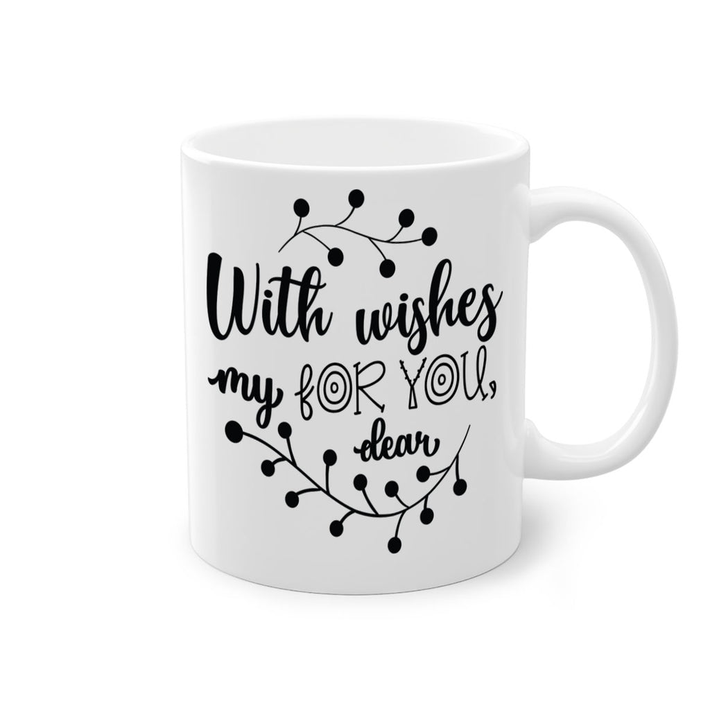with wishes for you, my dear style 1245#- christmas-Mug / Coffee Cup