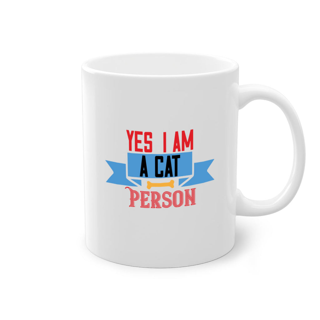 yes i am acat person Style 123#- cat-Mug / Coffee Cup