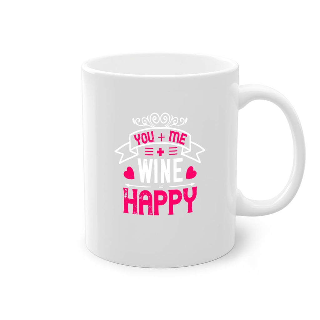 you me wine happy 1#- valentines day-Mug / Coffee Cup