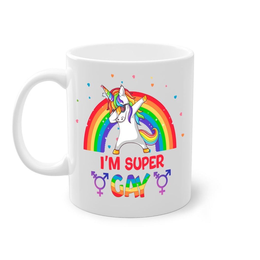 IM Super Gay Lgbt Pride Unicorn Png 44#- lgbt-Mug / Coffee Cup