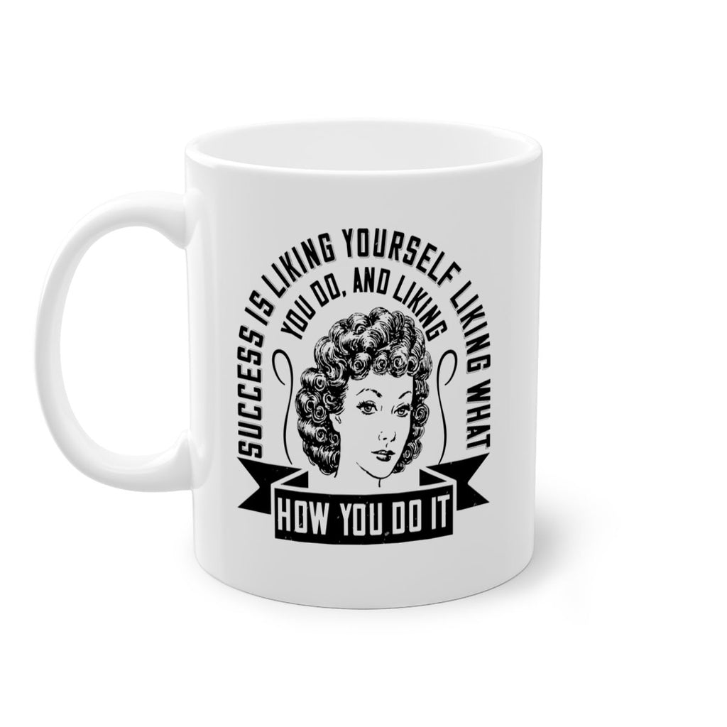 Success is liking yourself liking what you do and liking how you do it Style 16#- Afro - Black-Mug / Coffee Cup