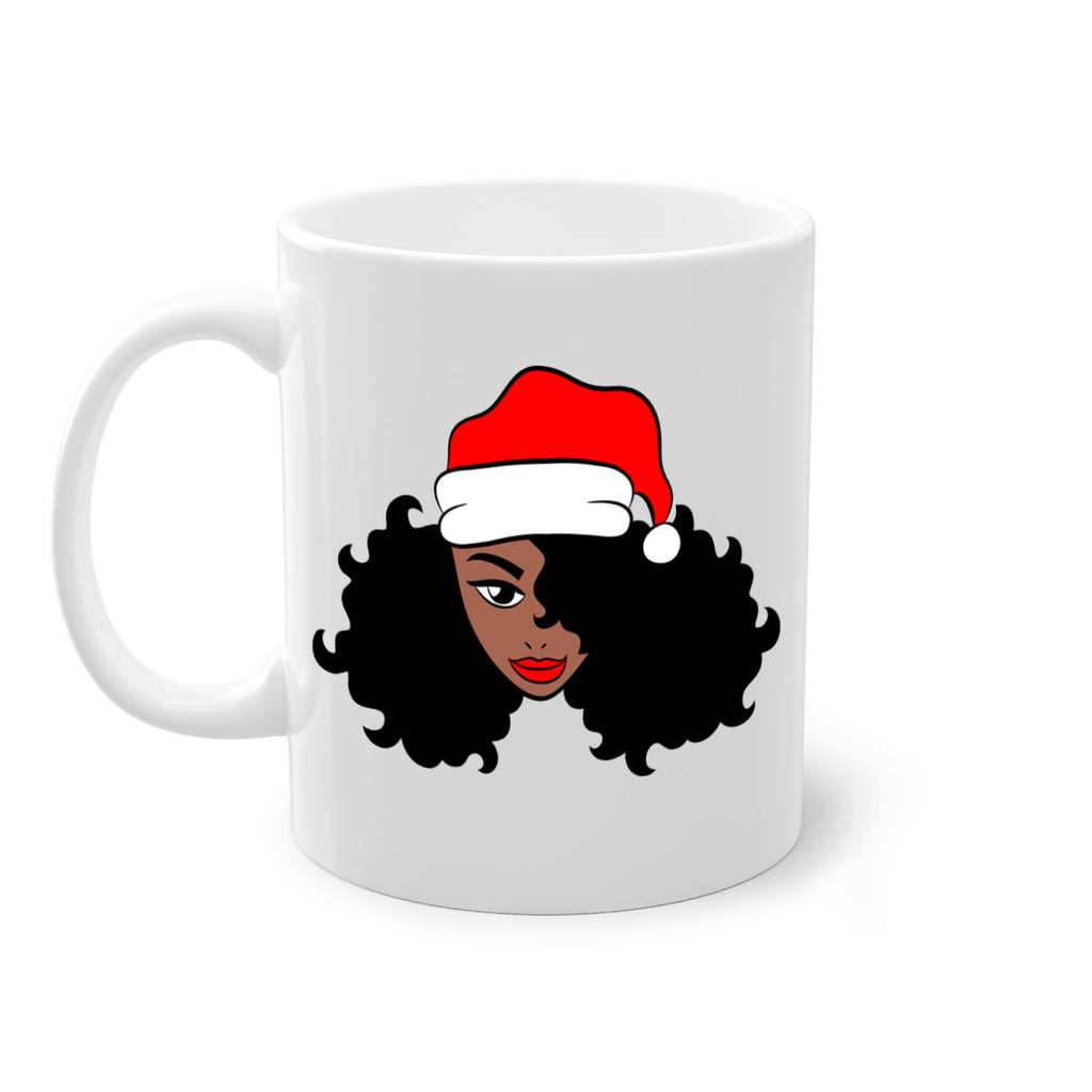 afro santa claus girl 71#- Black women - Girls-Mug / Coffee Cup