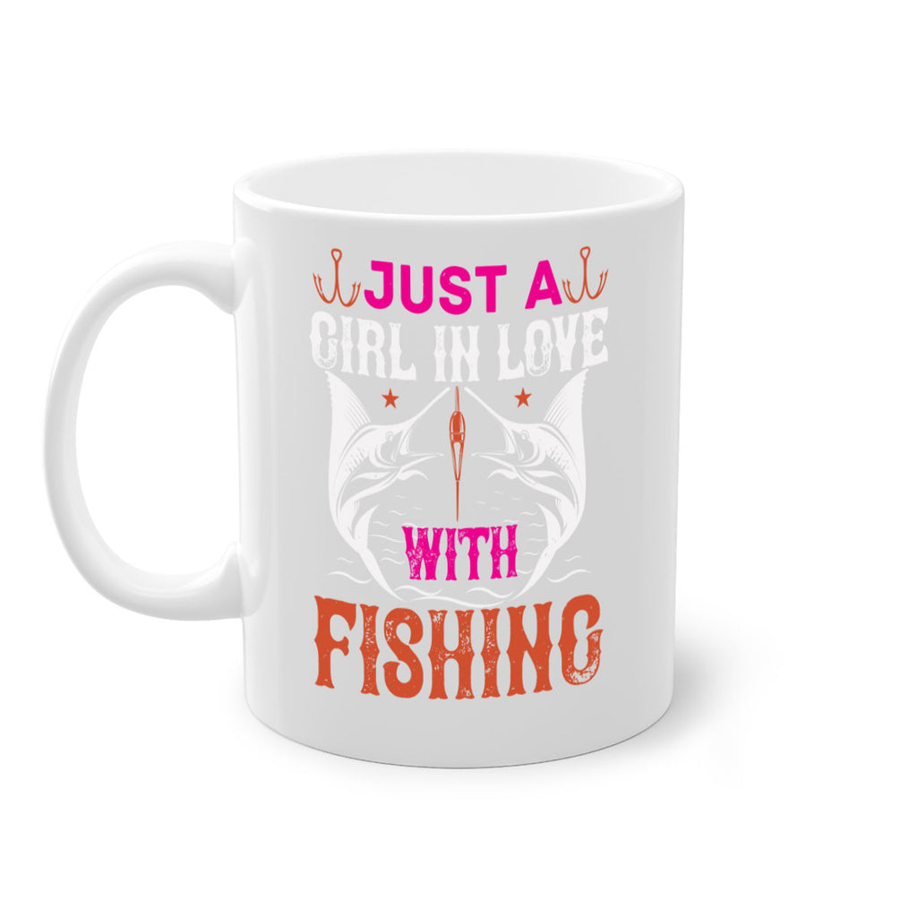 just a girl in love with fishing 73#- fishing-Mug / Coffee Cup