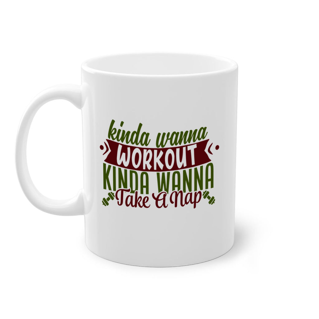 kinda wanna workout kinda wanna take a nap 34#- gym-Mug / Coffee Cup