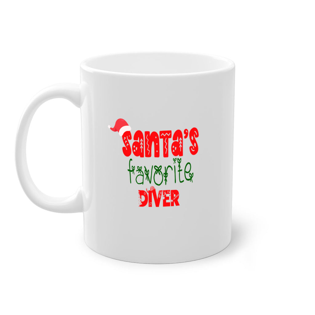 santas favorite diver style 785#- christmas-Mug / Coffee Cup
