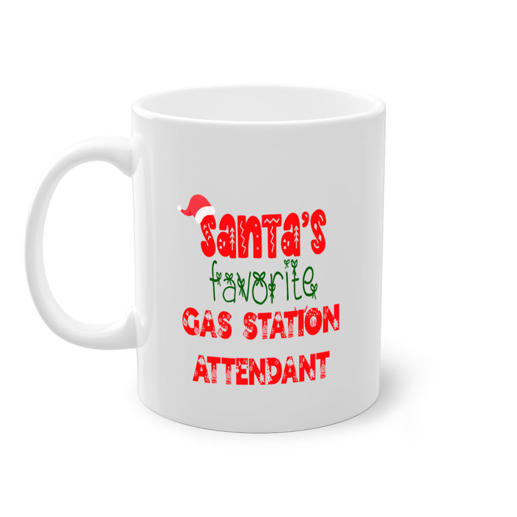santas favorite gas station attendant style 836#- christmas-Mug / Coffee Cup