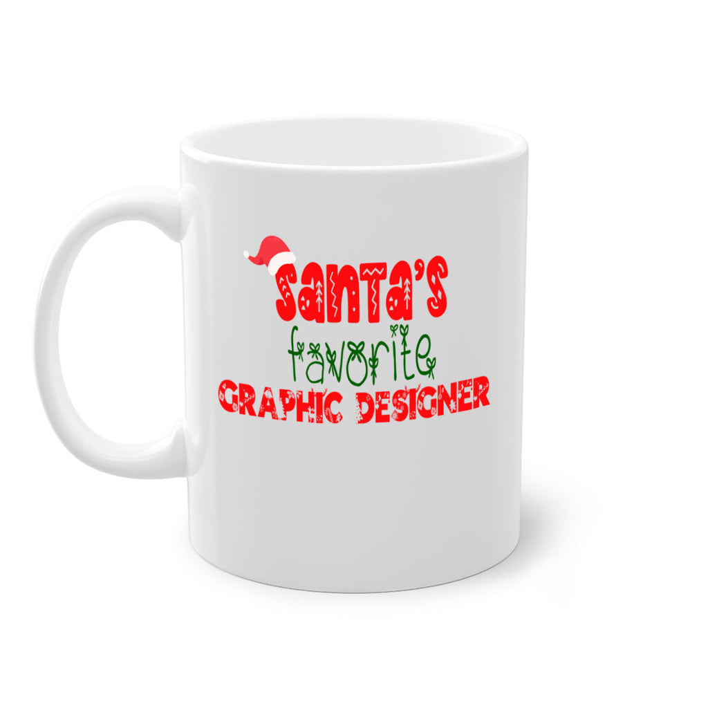 santas favorite graphic designer style 855#- christmas-Mug / Coffee Cup