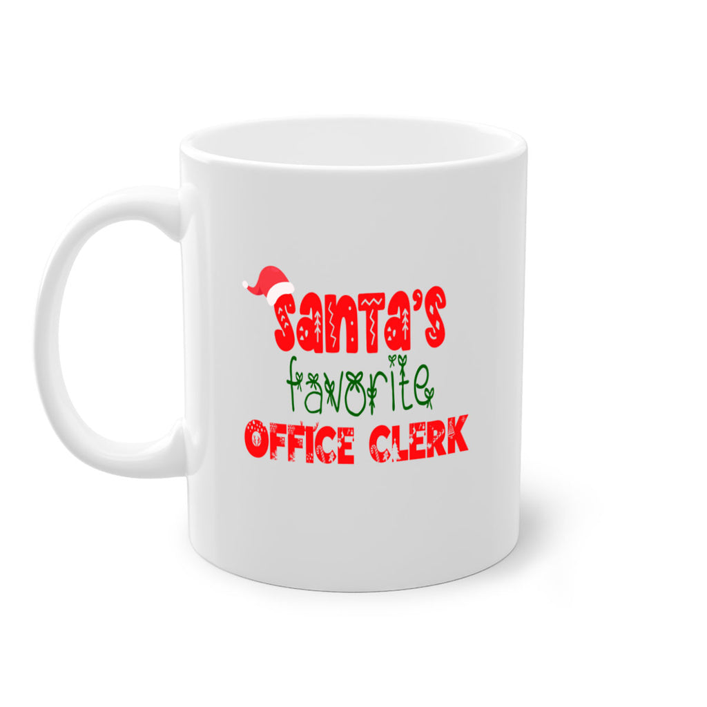 santas favorite office clerk style 984#- christmas-Mug / Coffee Cup