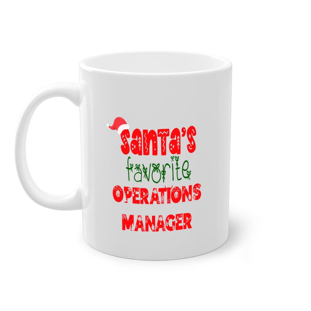 santas favorite operations manager style 987#- christmas-Mug / Coffee Cup