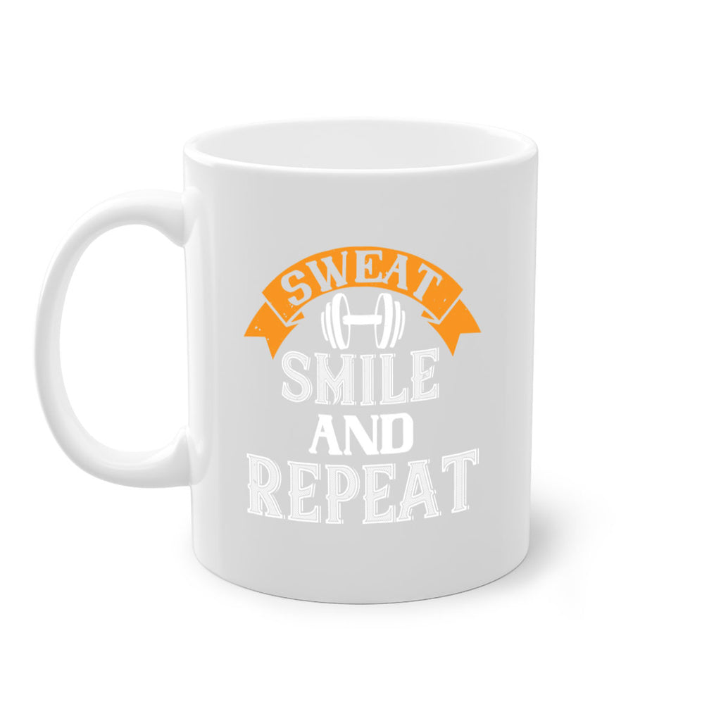 sweat smail and repeat 67#- gym-Mug / Coffee Cup