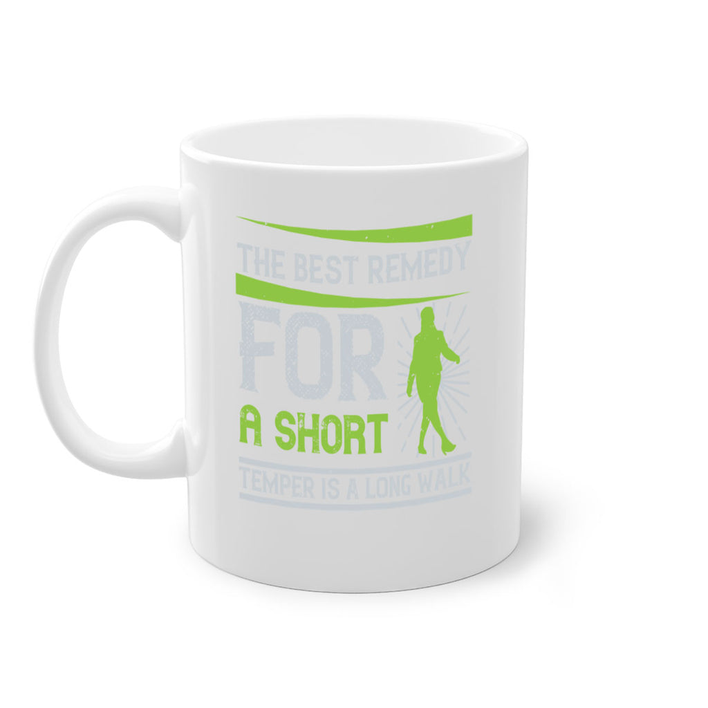 the best remedy for a short temper is a long walk 23#- walking-Mug / Coffee Cup